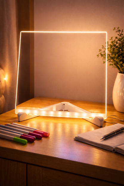 3D LED Acrylic Glass Writing Pad