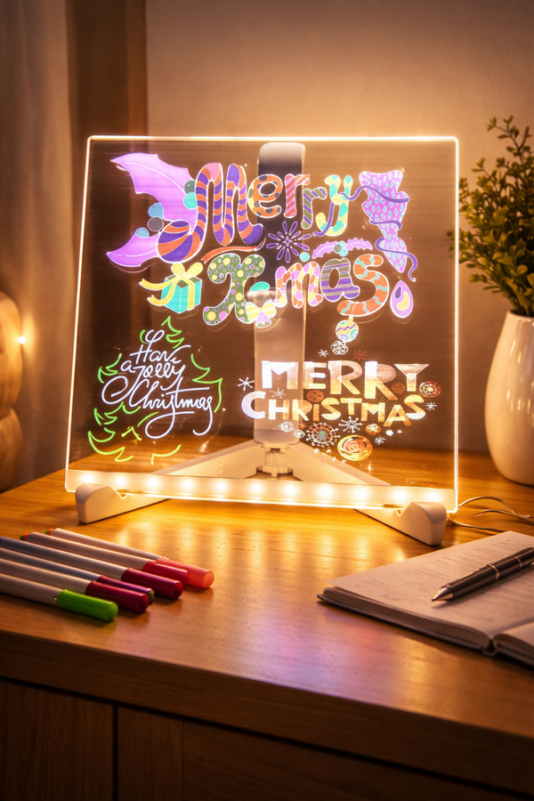 3D LED Acrylic Glass Writing Pad